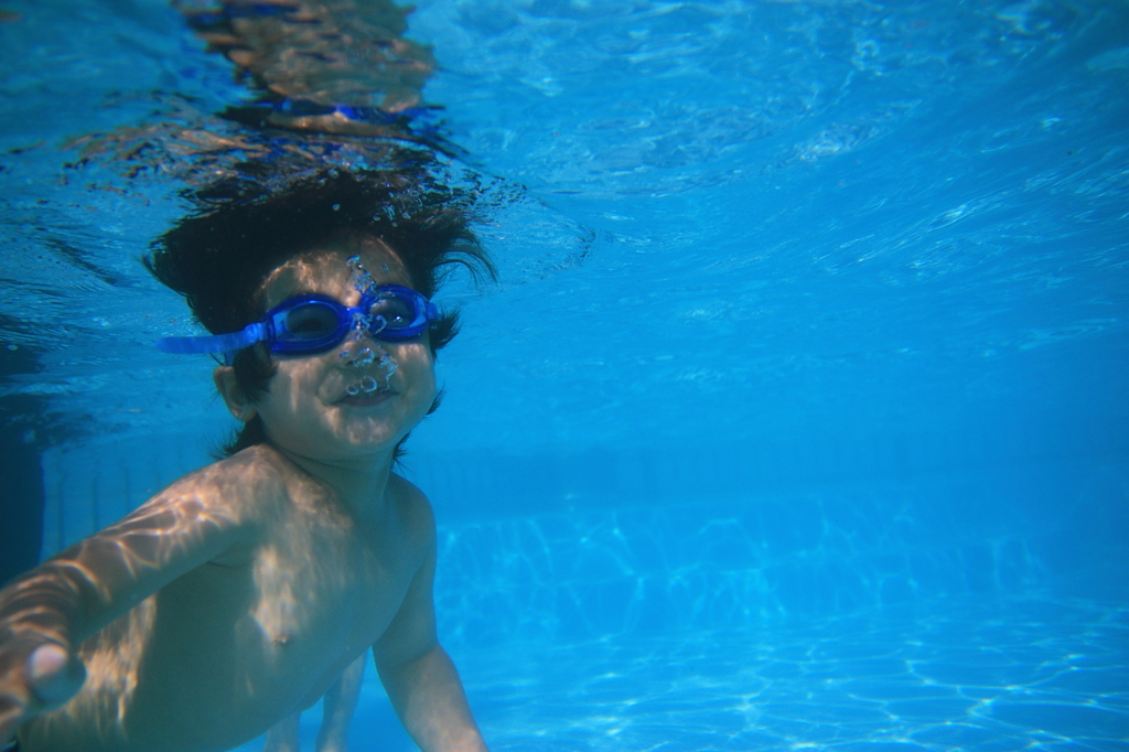 プール遊び