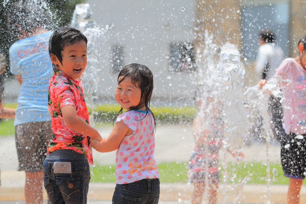 びしょ濡れが楽しい！