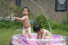 水遊び