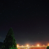 ホテルから見た星空