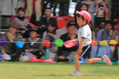 運動会　かけっこリレー