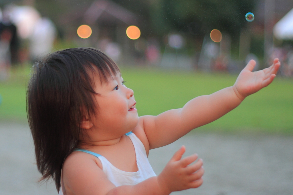 小さいシャボン玉