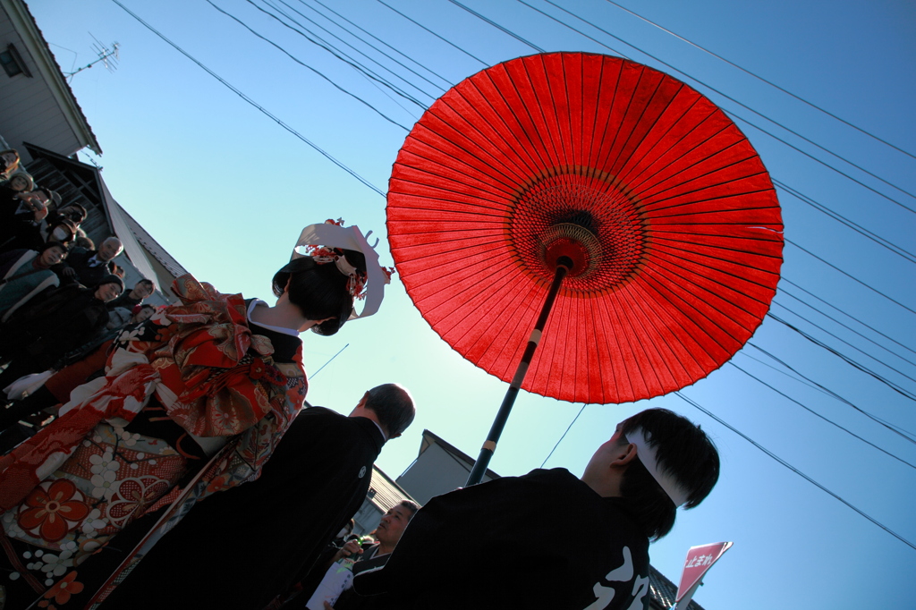 花嫁道中行列。