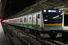 東海道線E233系（夜）
