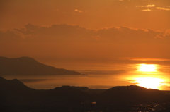 大晦日の夕焼け