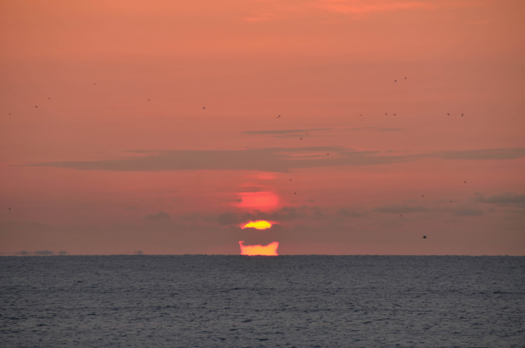 だるま夕日？