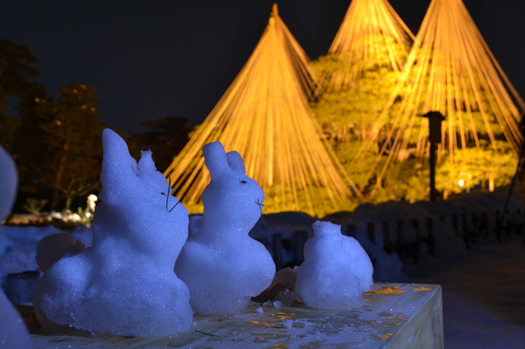 雪のオブジェ
