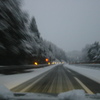 雪の高速