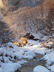 冬の宝川温泉