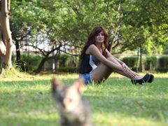  Arleksa.　公園にて