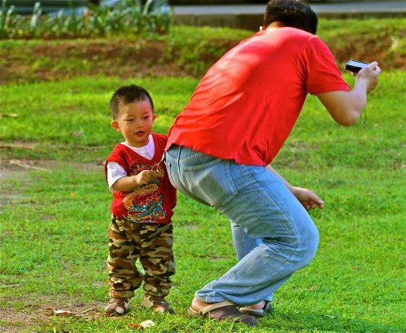 パパ！　遊ぼ！