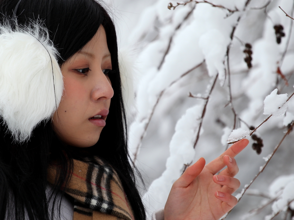 雪をみて.....