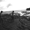 タナロット海岸で遊ぶ　 Tanah Lot
