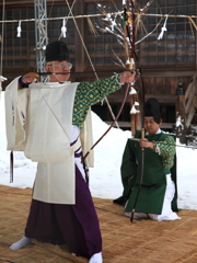 百射の儀　弓始め神事