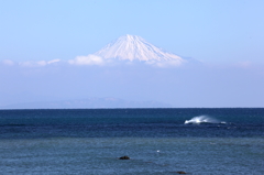 御前崎から富士山