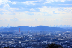 京都から大阪が見えます！