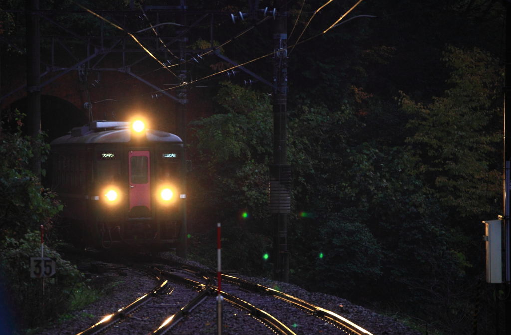 雨の北近畿タンゴ鉄道
