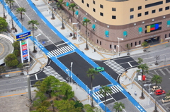 カラフルな交差点