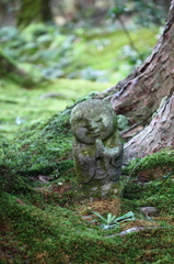 京都　三千院　わらべ地蔵