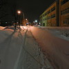 雪の帰り道
