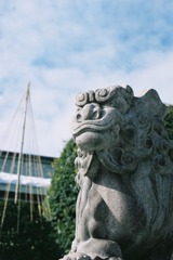 佐佳枝廼社　狛犬（左）