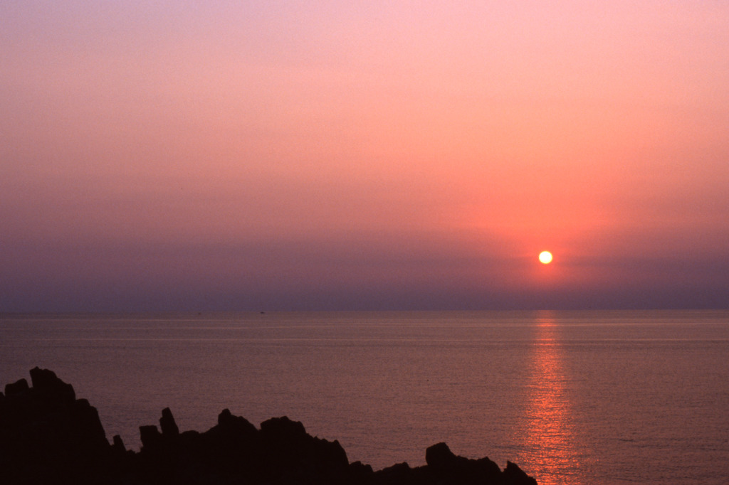 東尋坊の夕日02