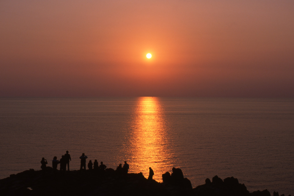 東尋坊の夕日01