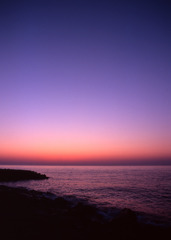 三国サンセットビーチ　夕日04