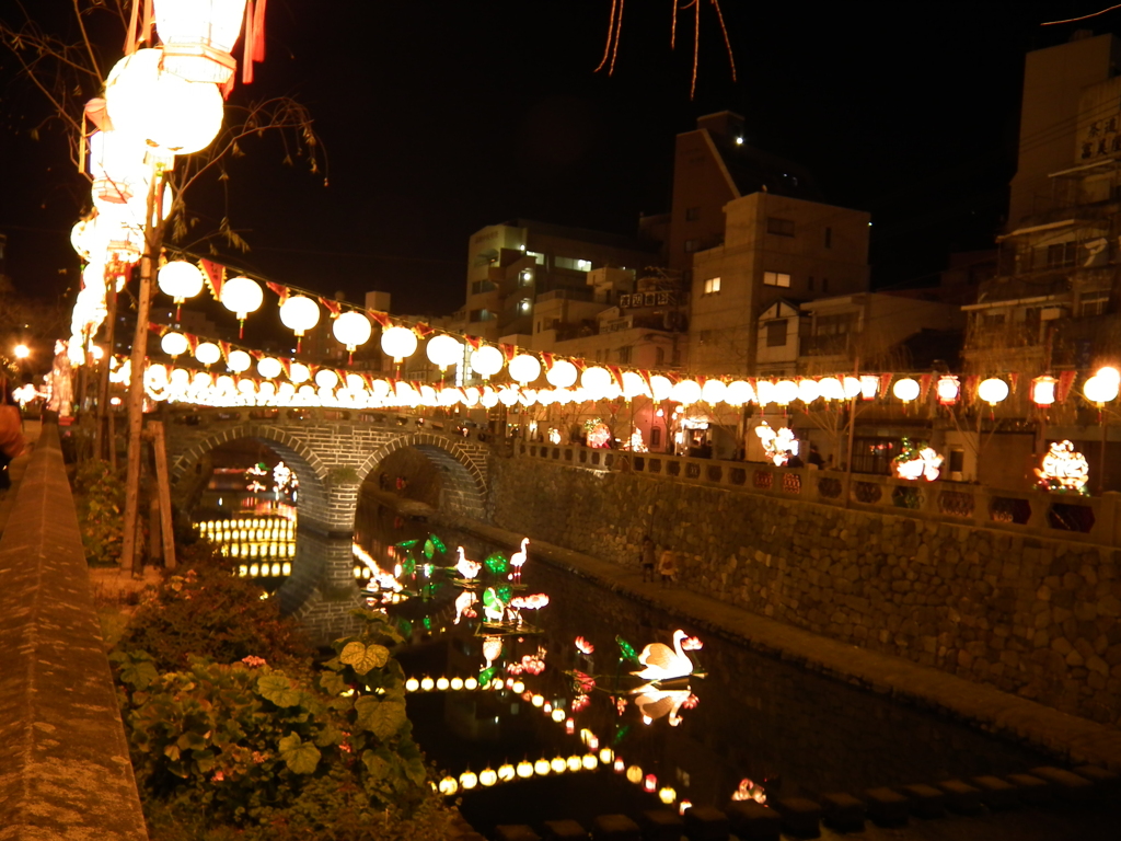 ランタンフェスティバル(眼鏡橋）