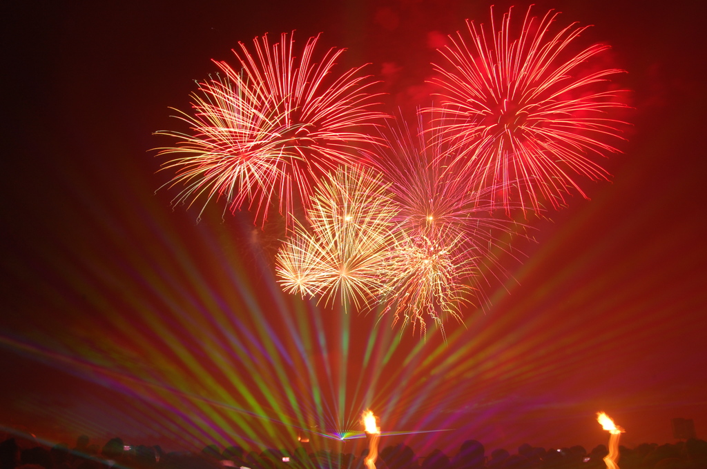 2014新年祝い花火　ハウステンボス