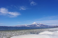 猪苗代湖と磐梯山