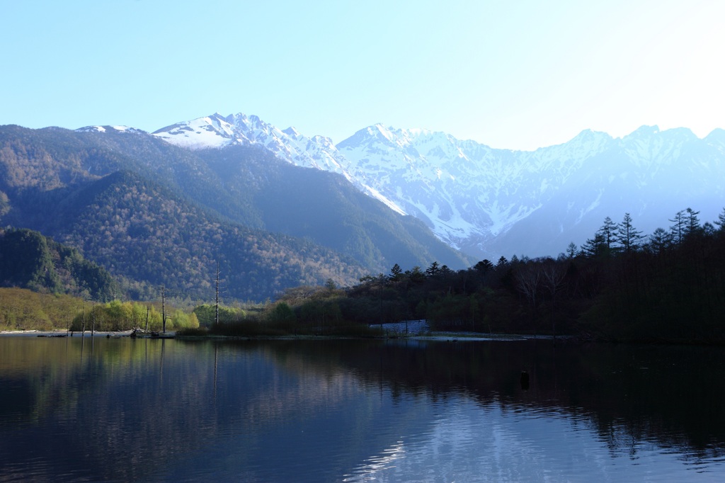 大正池の朝