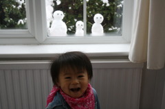 雪だるまの家族