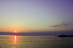 夕日