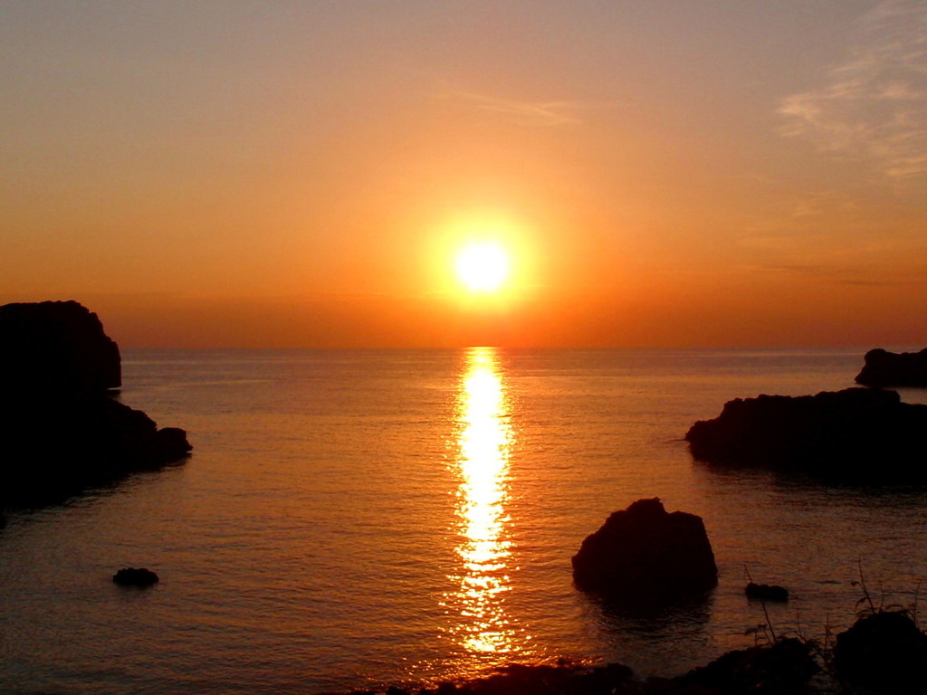 「カヤッファに沈む夕日」　2010  December