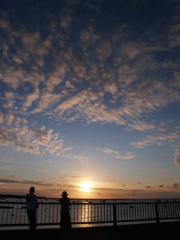 「佐和田の浜の夕日」　2011伊良部島