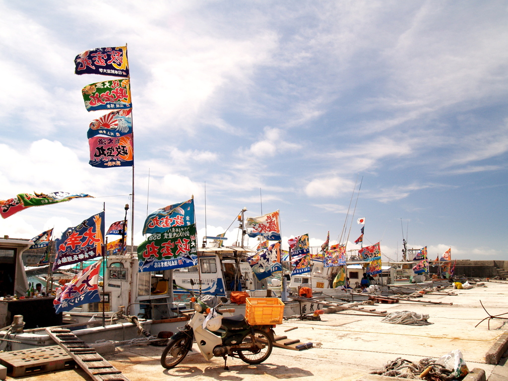 「大漁旗」　2011伊良部島