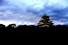 2011年元旦の大阪城。
