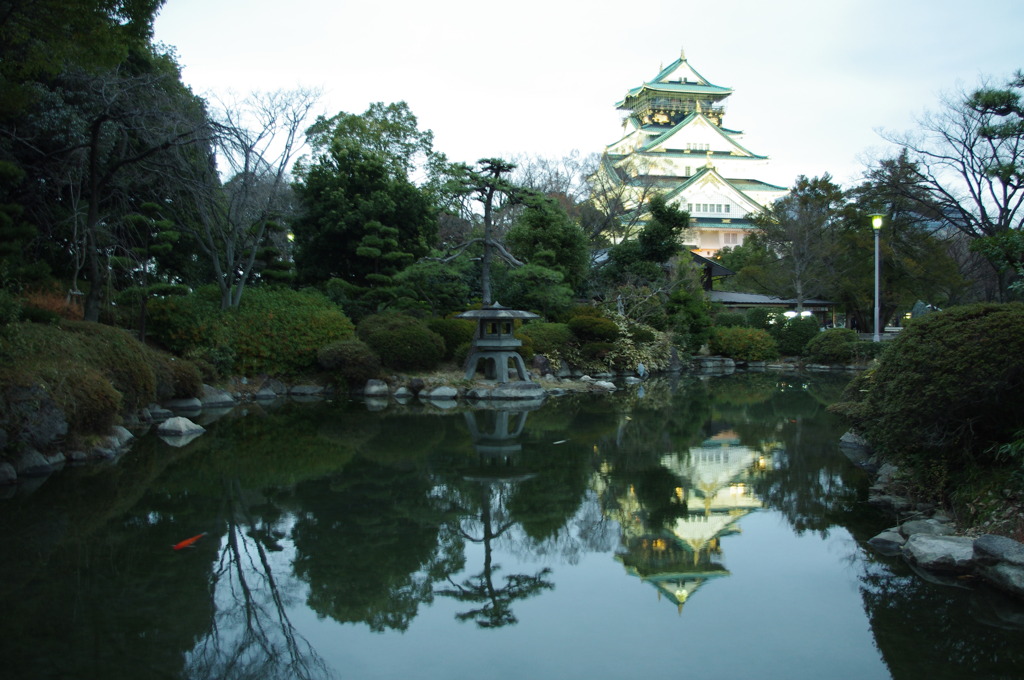 2011年　元旦　夕方の大阪城！