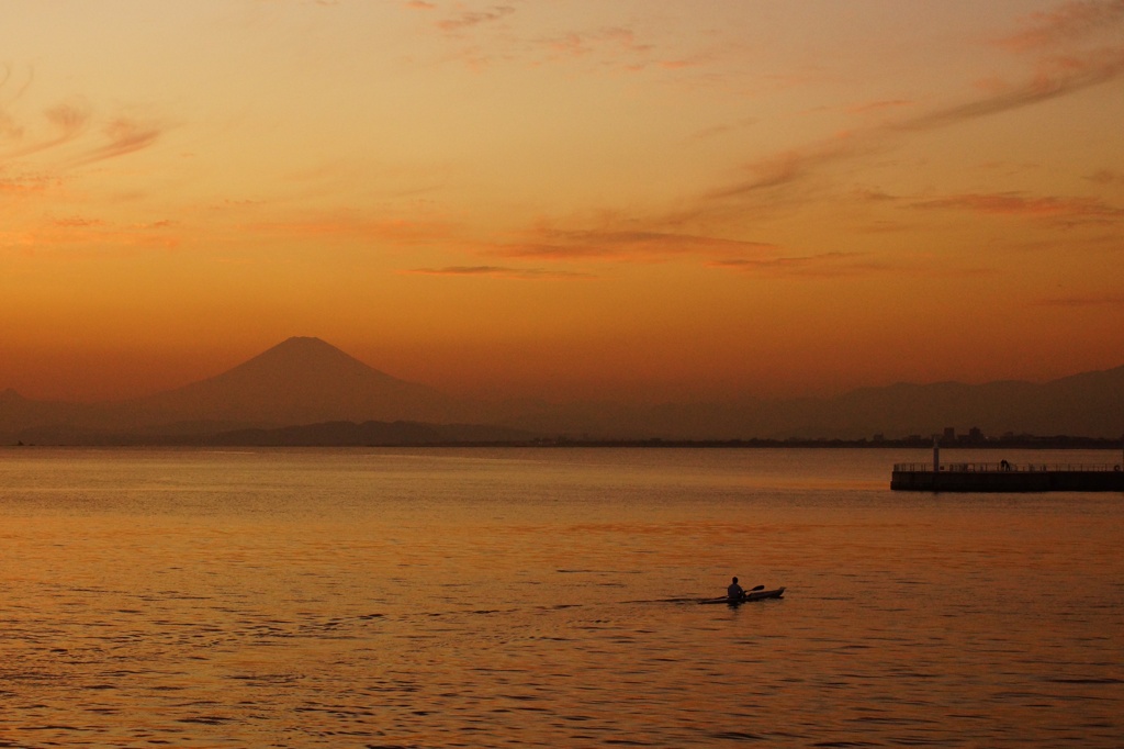 夕日