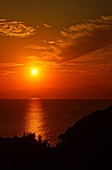 夕日