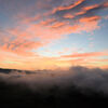 日の出前の朝焼け