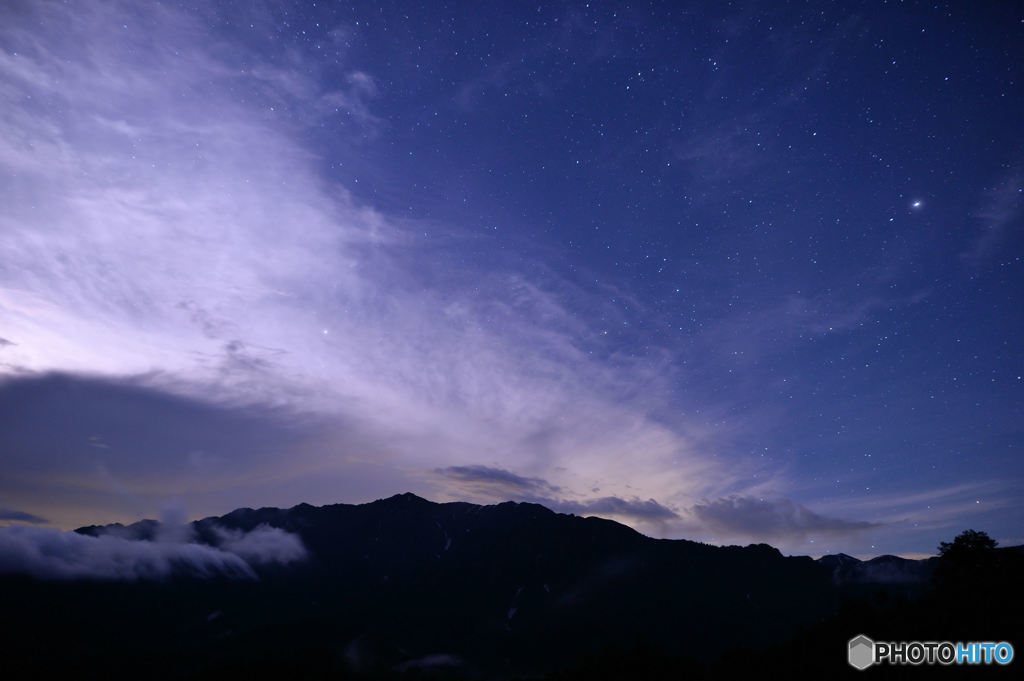 雲と星