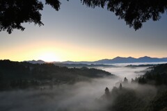 快晴の朝