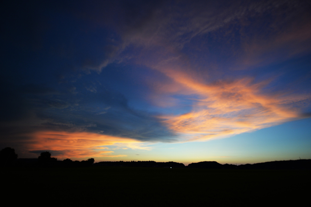 夕刻の空