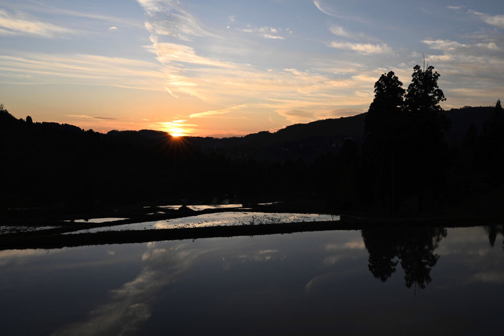 山古志の夕景