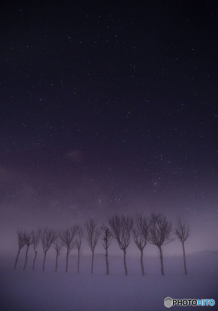 チョット霧が出た星景