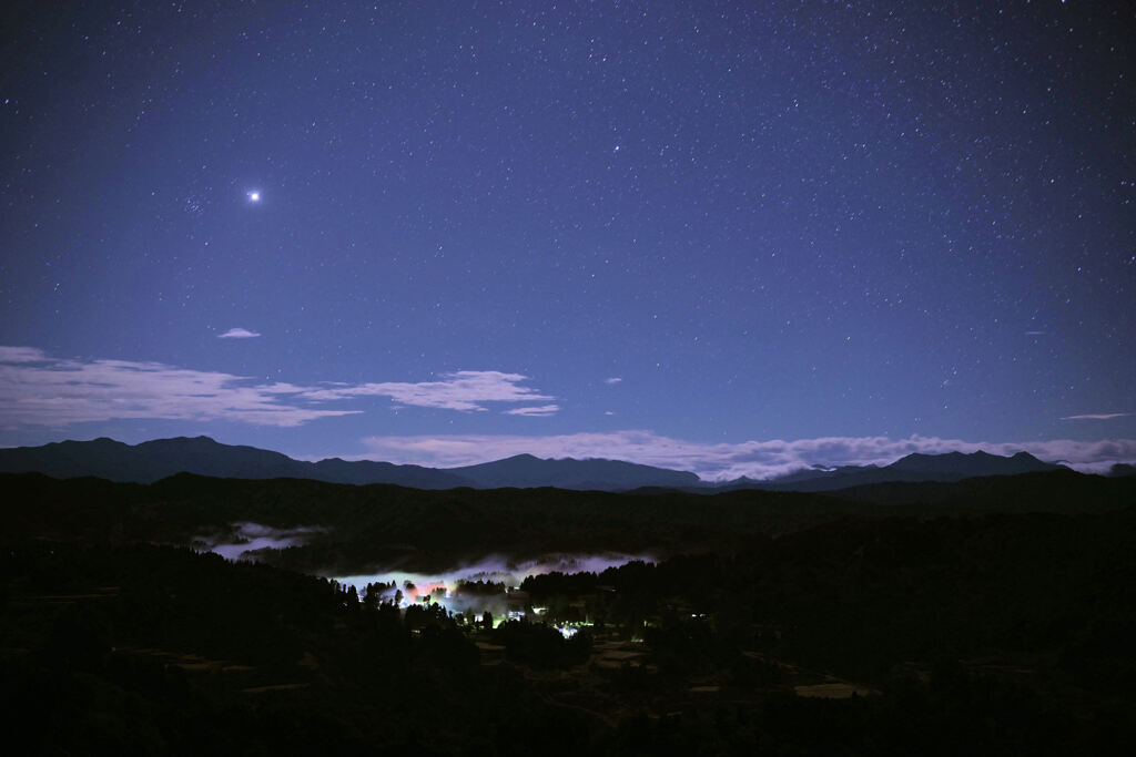里山の星景