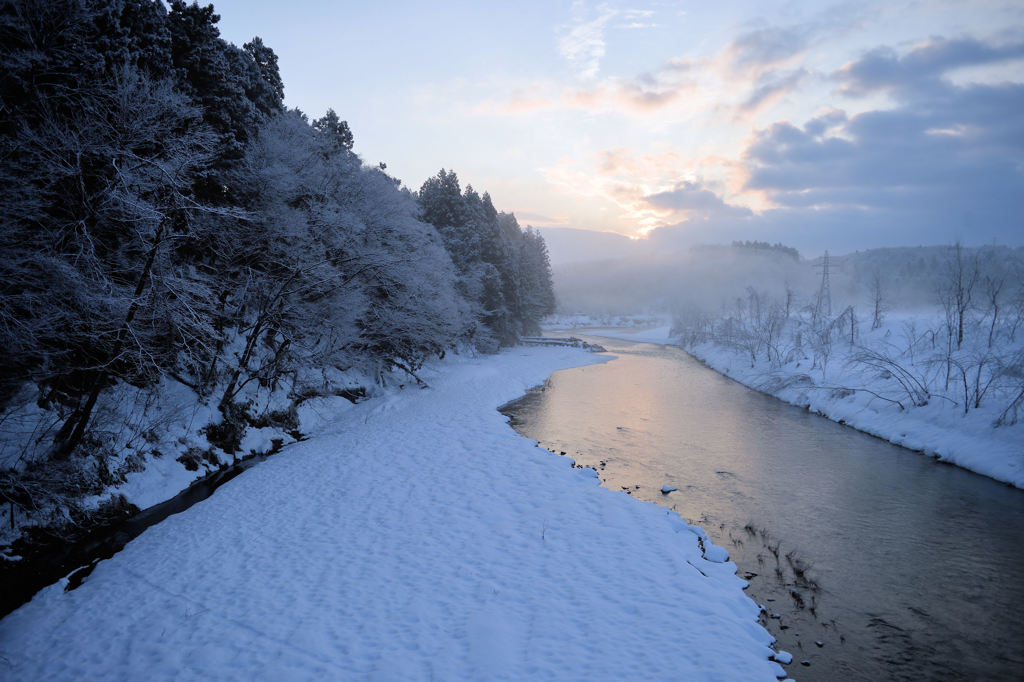 雪化粧の朝