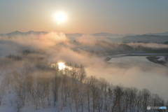 信濃川の川霧